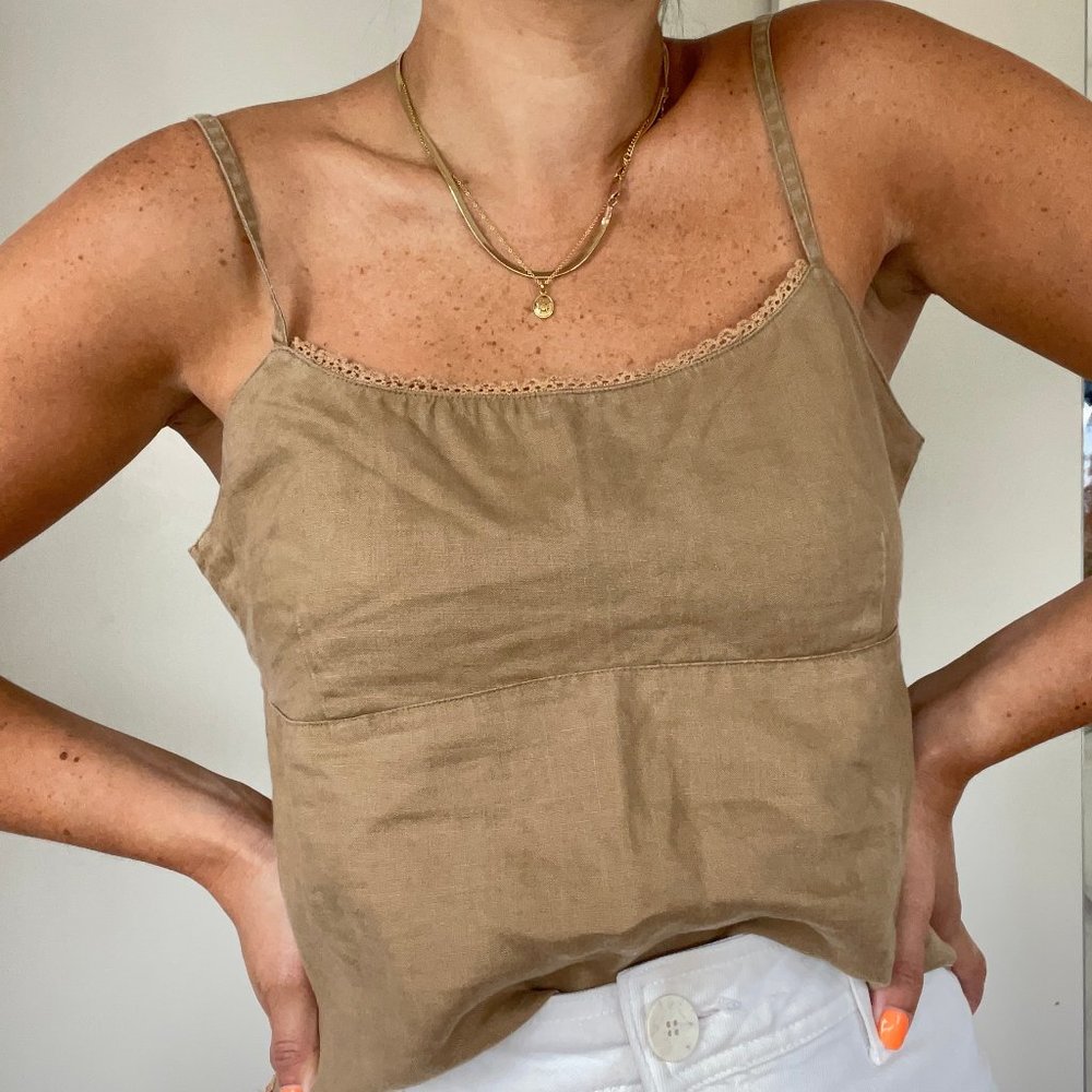 RALPH LAUREN Linen Top S